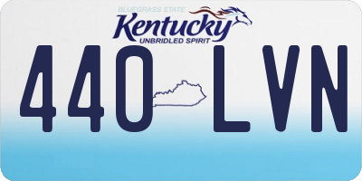 KY license plate 440LVN