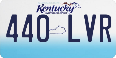 KY license plate 440LVR