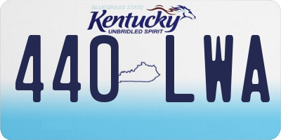 KY license plate 440LWA