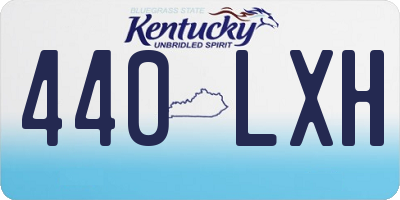 KY license plate 440LXH