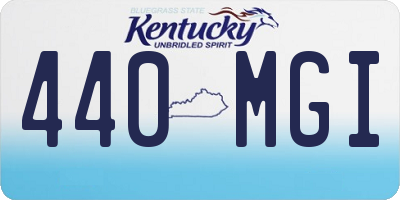 KY license plate 440MGI