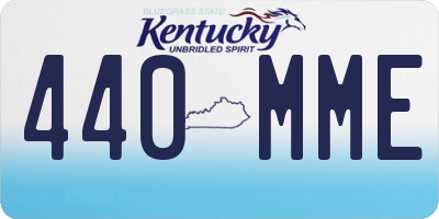 KY license plate 440MME