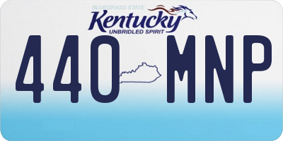 KY license plate 440MNP