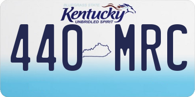 KY license plate 440MRC