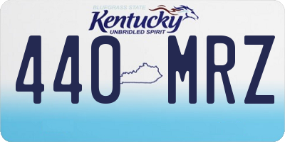 KY license plate 440MRZ
