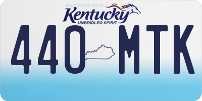 KY license plate 440MTK