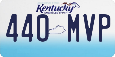 KY license plate 440MVP