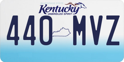 KY license plate 440MVZ
