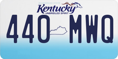 KY license plate 440MWQ