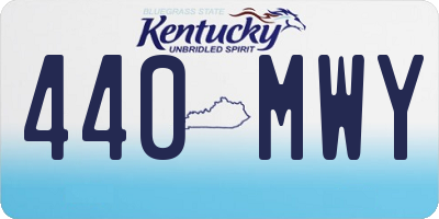 KY license plate 440MWY