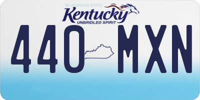 KY license plate 440MXN