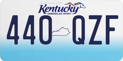 KY license plate 440QZF