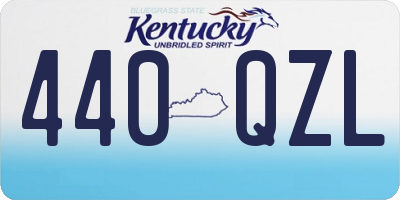 KY license plate 440QZL