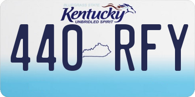KY license plate 440RFY