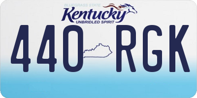 KY license plate 440RGK
