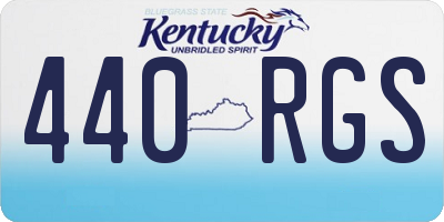KY license plate 440RGS