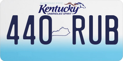 KY license plate 440RUB