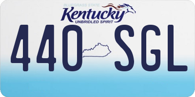 KY license plate 440SGL