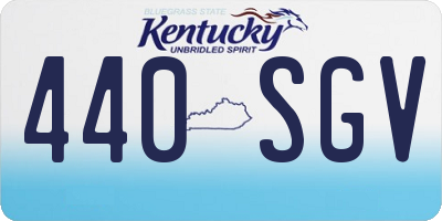 KY license plate 440SGV