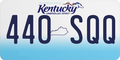 KY license plate 440SQQ