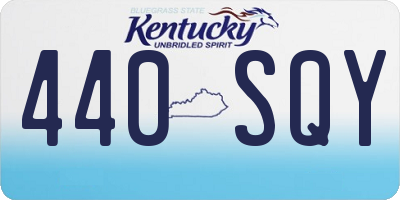 KY license plate 440SQY