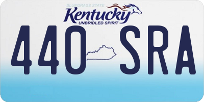 KY license plate 440SRA