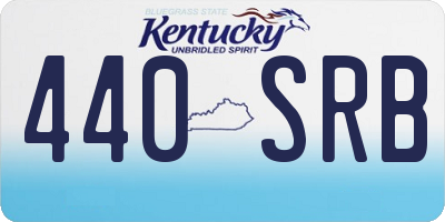 KY license plate 440SRB
