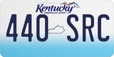 KY license plate 440SRC