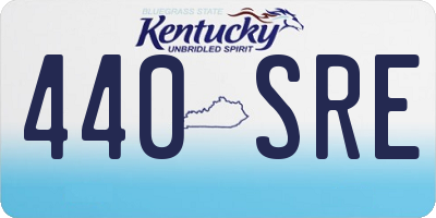 KY license plate 440SRE