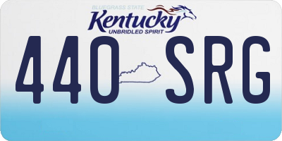 KY license plate 440SRG