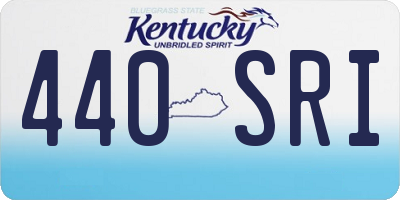 KY license plate 440SRI