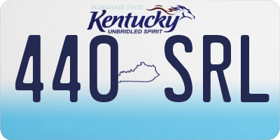 KY license plate 440SRL