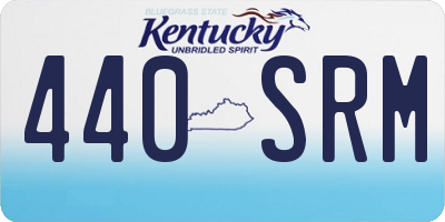 KY license plate 440SRM