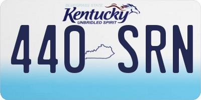 KY license plate 440SRN