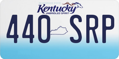 KY license plate 440SRP