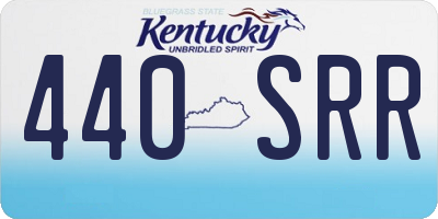 KY license plate 440SRR