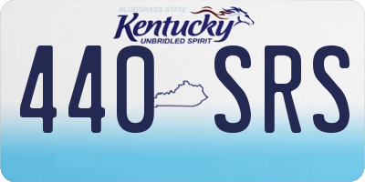 KY license plate 440SRS