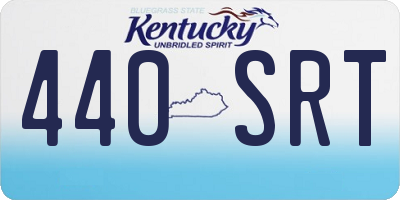 KY license plate 440SRT