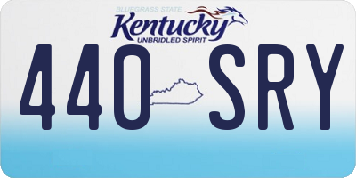 KY license plate 440SRY