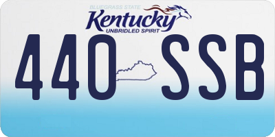 KY license plate 440SSB