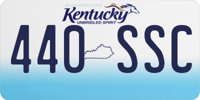 KY license plate 440SSC