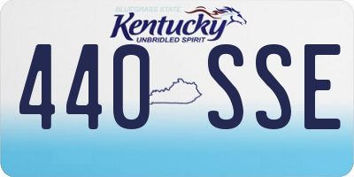 KY license plate 440SSE