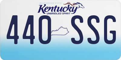 KY license plate 440SSG