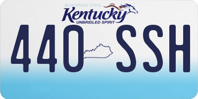 KY license plate 440SSH