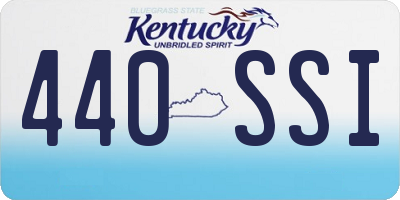 KY license plate 440SSI