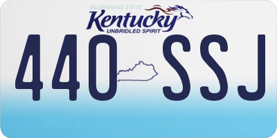KY license plate 440SSJ