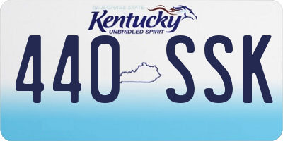 KY license plate 440SSK