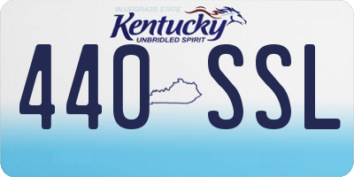KY license plate 440SSL