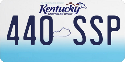 KY license plate 440SSP