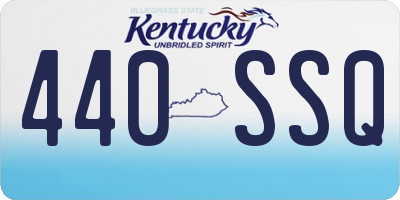 KY license plate 440SSQ